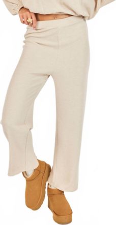 Sadie & Sage Locket Knit Pants In Oatmeal
