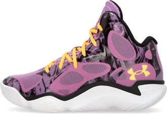 Under Armour Hoge Basketbalschoen Paars - Heren - Sneakers - Veelkleurig - 43 EU - Schoenen