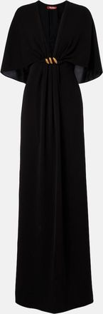 Max Mara Elegante caped cady gown