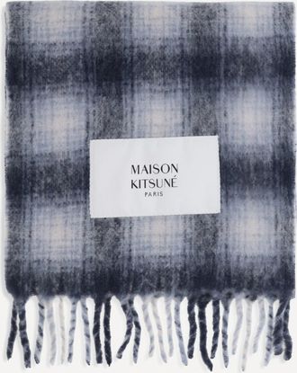 Maison Kitsun&eacute; Checked alpaca Scarf Female UNI