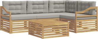 vidaXL Conjunto De Sof&aacute;s De Exterior 5 Uds. Vidaxl
