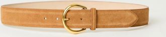 B-Low The Belt Womens Odessa Suede Belt In Camel Gold