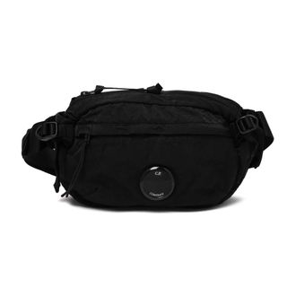 C.P. Company Belt Bags, male, Black, Size: ONE SIZE Nylon B Waistbag