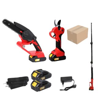 OEM Motosega Telescopica, Funzionalit&agrave; 3 In 1, Alimentata A Batteria, Due Batterie, Motoseghe A Palo