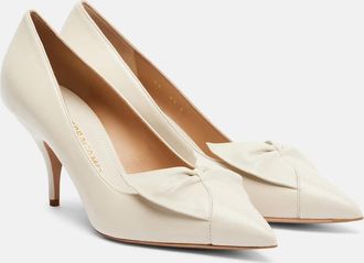 Ferragamo Gwen 70 leather pumps