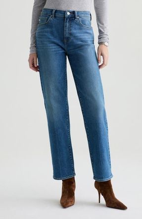 AG - Adriano Goldschmied Brinley Mid Rise Straight Leg Jeans in Rewind at Nordstrom, Size 30