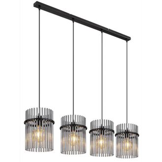 Globo Lighting Lampada a sospensione - Gorley - nero - vetro vetro fum&eacute; - Globo