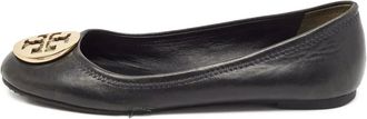 Tory Burch Ballerine Minnie con placca logo Pre-owned - Nero