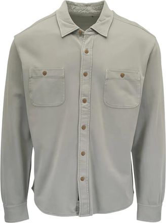 Faherty T-shirt con taschino - Grigio