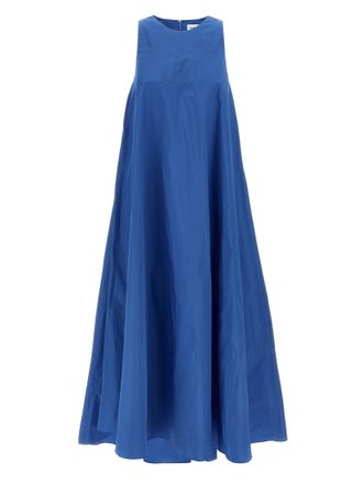 P.A.R.O.S.H. Blue Polyester Long Womens Dress