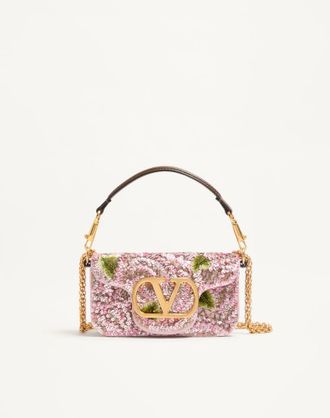Valentino Garavani Borsa A Spalla Piccola Valentino Garavani Loc&ograve; Ricamata Donna ROSA/MULTICOLOR UNI