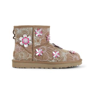 UGG Chestnut Floral Slip On Boots