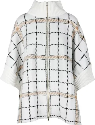 Rocco Ragni Merino Wool and Cashmere Cardigan - Black/White