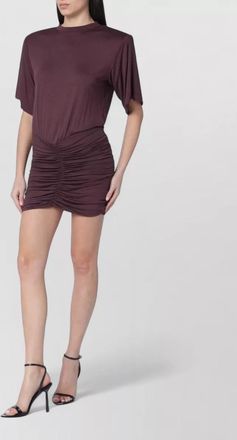 Andamane lennox mini dress high neck ruched