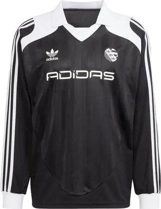 adidas Originals Adilenium Oversized Long Sleeves Black White IW3642