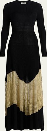 Ulla Johnson Roanne Mesh Panel Maxi Dress
