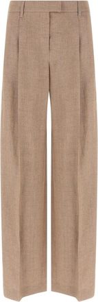Brunello Cucinelli Pink Loose Pleated pants