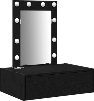 vidaXL Mesa de tocador Negro 60 x 40 x 70 cm Madera contrachapada Vidaxl