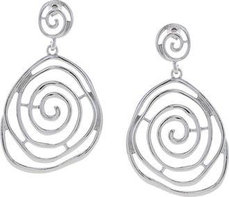 Olivia Welles Spiral Swirl Earrings in Silver at Nordstrom Rack