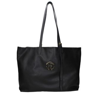 Roberto Cavalli Black Leather Shoulder Womens Bag