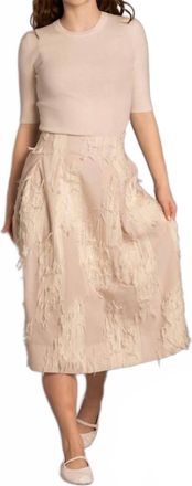 Baum Und Pferdgarten Saba Tassle Skirt In Cream