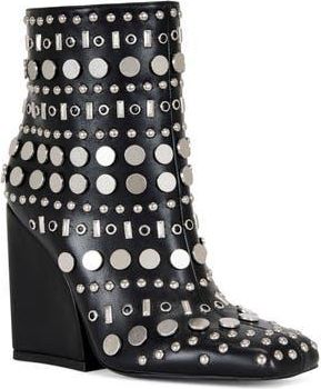 Azalea Wang Fletcher Studded Bootie in Black at Nordstrom Rack, Size 6.5
