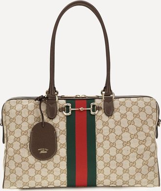 Gucci Large Horsebit Web top Handle Bag Female UNI