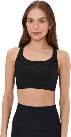 Beyond Yoga Seamless Moves Layered Bra Womens Bra Black : LG, Elastane/Polyamide