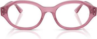 Ray-Ban 52mm Oval Optical Glasses in Pink at Nordstrom