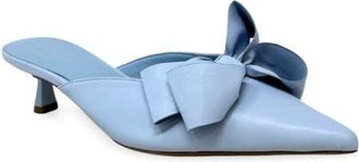 Shushop Nell Pointed Toe Kitten Heel Mule in Light Blue at Nordstrom, Size 8.5