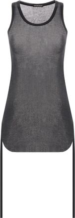 Ann Demeulemeester Mara Scera di canotte arricciate rugose