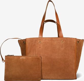 Jerome Dreyfuss Shopper aus Veloursleder L&eacute;on M