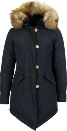 Woolrich Arctic Parka - Dames - Parka Jassen - Blauw - L - Katoen - Jassen
