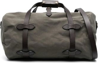 Filson Weekend Bags, male, Green, Size: ONE SIZE Green Leather Suitcase with Handles