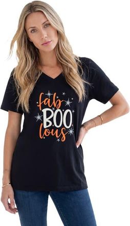 Roaman's Graphic Tee in Black Fabulous at Nordstrom, Size 20