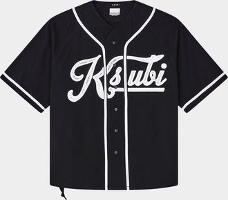 Ksubi Mens Outfield Oversized Snap-Front Resort Shirt