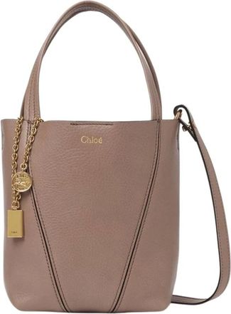 Chlo&eacute; Bolso Tote Woody Peque&ntilde;o - Bags - Mujer - Marr&oacute;n - ONE SIZE