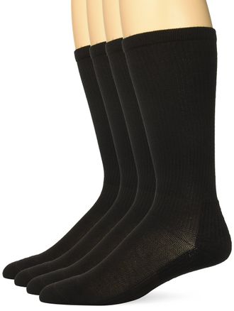 Top Flite Carolina Ultimate Mens Graduated Compression Socks for Everyday 2 Pack Casual, Black, Large (Pack of 2)