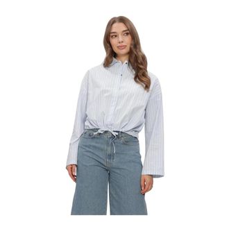 Drykorn Fionel Blouse - Dames - Blouses & Shirts - Blauw - Maat: L