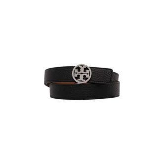 Tory Burch Accessoires, Dames, Zwart, XS, Leer, 1 Miller Omkeerbare Riem