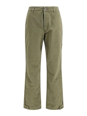 Off-white Racing Staff straight-leg cotton trousers