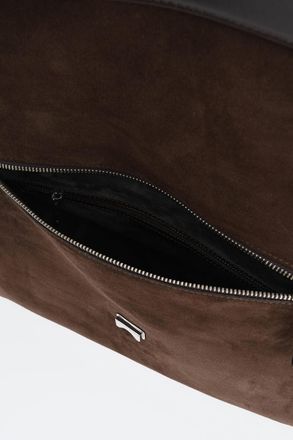 Fabiana Filippi Suede Business Bag with Jewel Handle Fabiana Filippi