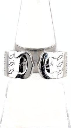 Cartier Happy Birthday Silver Band Ring (Pre-Owned)
