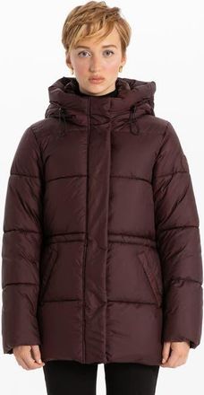 Point Zero MIDLENGTH PUFFER in Merlot at Nordstrom, Size X-Large