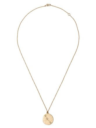 Brooke Gregson 14kt yellow gold Aries diamond pendant necklace - women - 14kt Gold/White Diamond - One Size