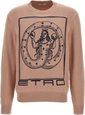 Etro Heren, Truien, Roze, Maat: XL Katoen