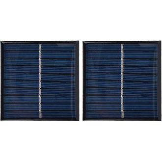 OEM Juego De 2 Mini Paneles Solares Port&aacute;tiles, Celdas Encapsuladas, Epoxi, Flexibles, Montaje Diy, 0,7 W, 5 V, 0 A 140 Ma -crezuo