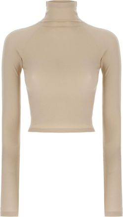 Alaia Cappuccino Stretch Nylon Top