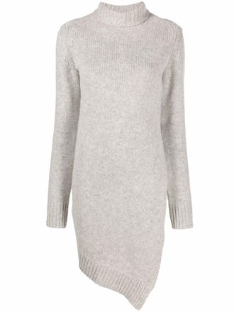 Jil Sander Maglione a collo alto asimmetrico - Grigio