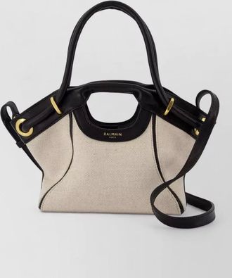Balmain soft small leather tote bag